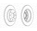 FERODO Brzdov kotou PREMIER Coat+ disc - 236 mm FE DDF116C, DDF116C
