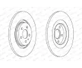 FERODO Brzdov kotou PREMIER Coat+ disc - 272 mm FE DDF1181C, DDF1181C