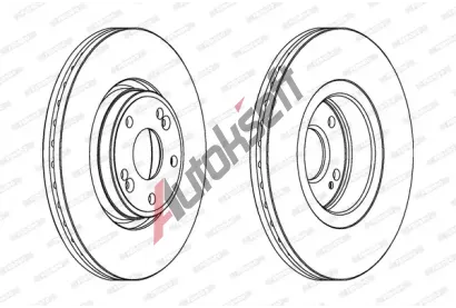 FERODO Brzdov kotou PREMIER - 300 mm FE DDF1205C, DDF1205C