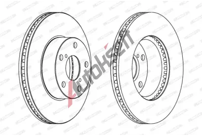 FERODO Brzdov kotou PREMIER Coat+ disc - 275 mm FE DDF1216C, DDF1216C