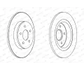 FERODO Brzdov kotou PREMIER Coat+ disc - 280 mm FE DDF1227C, DDF1227C