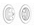 FERODO Brzdov kotou PREMIER Coat+ disc - 258 mm FE DDF122C, DDF122C