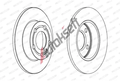 FERODO Brzdov kotou PREMIER - 232 mm FE DDF1233C, DDF1233C