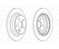 FERODO Brzdov kotou PREMIER Coat+ disc - 296 mm FE DDF1234C, DDF1234C
