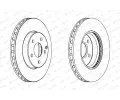 FERODO Brzdov kotou PREMIER Coat+ disc - 295 mm FE DDF1252C, DDF1252C