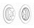 FERODO Brzdov kotou PREMIER Coat+ disc - 258 mm FE DDF1258C, DDF1258C