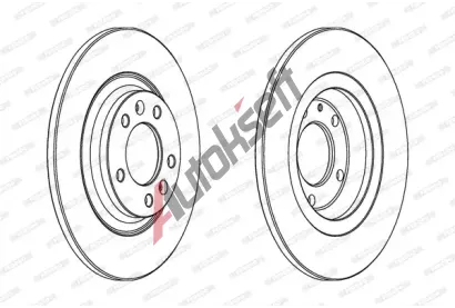 FERODO Brzdov kotou PREMIER Coat+ disc - 290 mm FE DDF1275C, DDF1275C