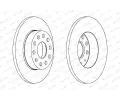 FERODO Brzdov kotou PREMIER Coat+ disc - 256 mm FE DDF1276C, DDF1276C