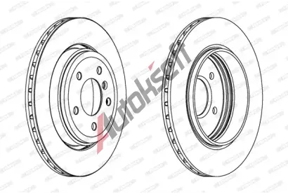 FERODO Brzdov kotou PREMIER - 320 mm FE DDF1280C, DDF1280C