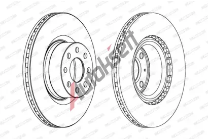 FERODO Brzdov kotou PREMIER - 284 mm FE DDF1298C, DDF1298C