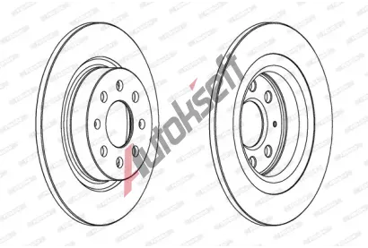 FERODO Brzdov kotou PREMIER - 264 mm FE DDF1299, DDF1299