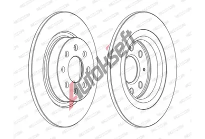FERODO Brzdov kotou PREMIER - 264 mm FE DDF1299C, DDF1299C