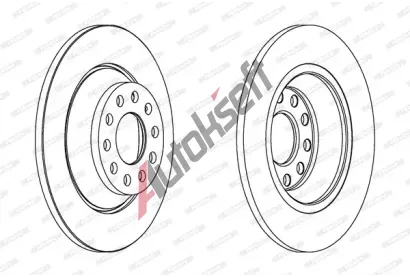 FERODO Brzdov kotou PREMIER - 302 mm FE DDF1307C, DDF1307C