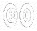 FERODO Brzdov kotou PREMIER Coat+ disc - 264 mm FE DDF1313C, DDF1313C