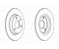 FERODO Brzdový kotouč PREMIER Coat+ disc - 238 mm FE DDF132C, DDF132C