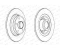FERODO Brzdov kotou PREMIER - 274 mm FE DDF1364C-1, DDF1364