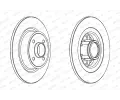 FERODO Brzdový kotouč PREMIER - 275 mm FE DDF1381C-1, DDF1381C-1