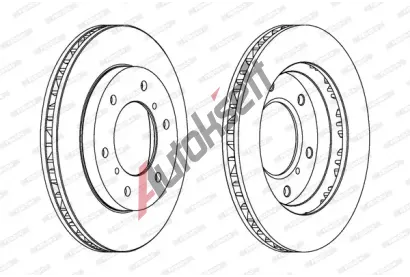 FERODO Brzdov kotou PREMIER - 290 mm FE DDF1384C, DDF1384C