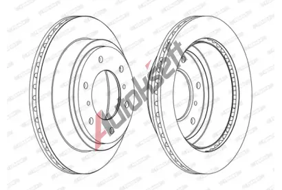 FERODO Brzdov kotou PREMIER - 300 mm FE DDF1385C, DDF1385C