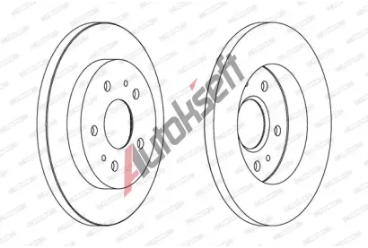 FERODO Brzdov kotou PREMIER - 273 mm FE DDF1387, DDF1387