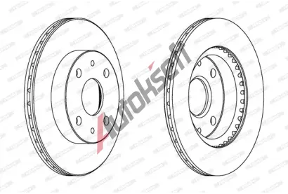 FERODO Brzdov kotou PREMIER - 234 mm FE DDF1394C, DDF1394C