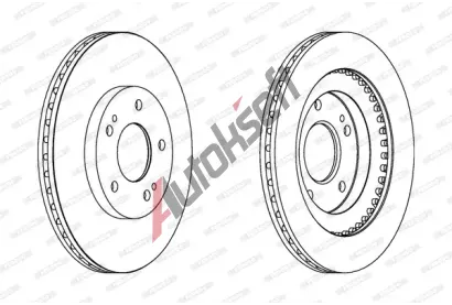 FERODO Brzdov kotou PREMIER - 286 mm FE DDF1399, DDF1399