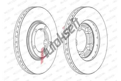 FERODO Brzdov kotou PREMIER Coat+ disc - 254 mm FE DDF1404C, DDF1404C
