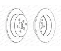 FERODO Brzdov kotou PREMIER Coat+ disc - 280 mm FE DDF1406C, DDF1406C