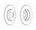 FERODO Brzdov kotou PREMIER Coat+ disc - 240 mm FE DDF140C, DDF140C