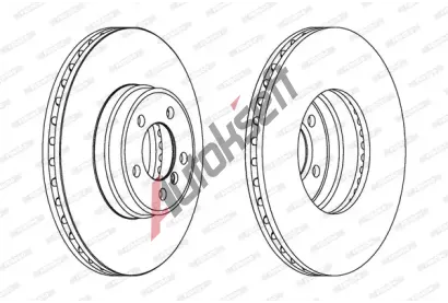 FERODO Brzdov kotou PREMIER - 344 mm FE DDF1411C-1, DDF1411