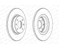 FERODO Brzdov kotou PREMIER Coat+ disc - 257 mm FE DDF141C, DDF141C