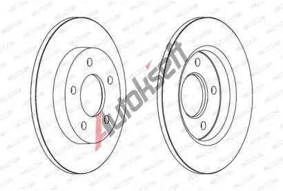 FERODO Brzdov kotou PREMIER - 265 mm FE DDF1420C, DDF1420C