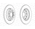 FERODO Brzdov kotou PREMIER Coat+ disc - 255 mm FE DDF1425C, DDF1425C
