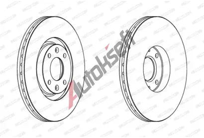FERODO Brzdov kotou PREMIER - 302 mm FE DDF1442C, DDF1442C