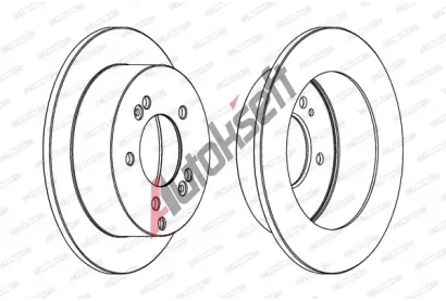 FERODO Brzdov kotou PREMIER - 262 mm FE DDF1447C, DDF1447C