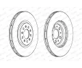 FERODO Brzdov kotou PREMIER - 330 mm FE DDF1455C-1, DDF1455C-1