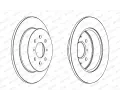 FERODO Brzdov kotou PREMIER Coat+ disc - 260 mm FE DDF1466C, DDF1466C