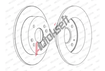 FERODO Brzdov kotou PREMIER Coat+ disc - 260 mm FE DDF1488C, DDF1488C