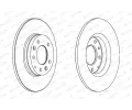 FERODO Brzdov kotou PREMIER Coat+ disc - 280 mm FE DDF1500C, DDF1500C
