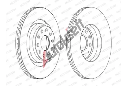 FERODO Brzdov kotou PREMIER Coat+ disc - 310 mm FE DDF1503C, DDF1503C