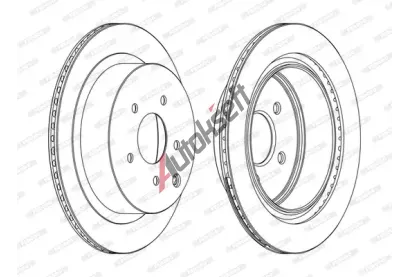 FERODO Brzdov� kotou� PREMIER - 308 mm FE DDF1506C, DDF1506C