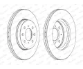 FERODO Brzdov� kotou� PREMIER Coat+ disc - 262 mm&nbsp;&dash;&nbsp;FE DDF1510C