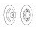 FERODO Brzdov kotou PREMIER - 249 mm FE DDF1523C-1, DDF1523