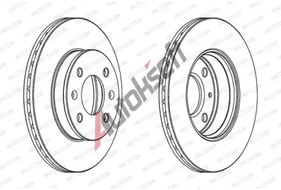 FERODO Brzdov kotou PREMIER High Carbon - 241 mm FE DDF1529C, DDF1529C