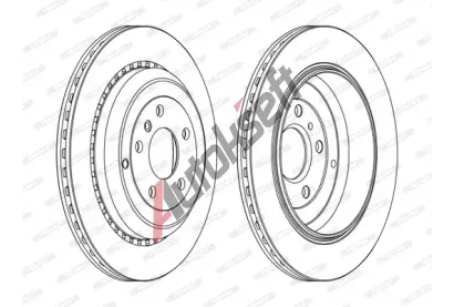 FERODO Brzdov kotou PREMIER High Carbon - 330 mm FE DDF1531C, DDF1531C