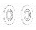 FERODO Brzdov kotou PREMIER Coat+ disc - 280 mm FE DDF1537C, DDF1537C