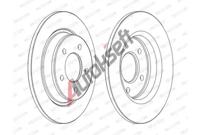 FERODO Brzdov kotou PREMIER Coat+ disc - 280 mm FE DDF1546C, DDF1546C