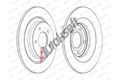 FERODO Brzdov kotou PREMIER - 302 mm FE DDF1547C, DDF1547C