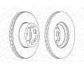 FERODO Brzdov kotou PREMIER Coat+ disc - 280 mm FE DDF1554C, DDF1554C