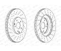 FERODO Brzdov kotou PREMIER - 330 mm FE DDF1582C-1, DDF1582